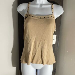 Bisuo tank top cappuccino Y2K